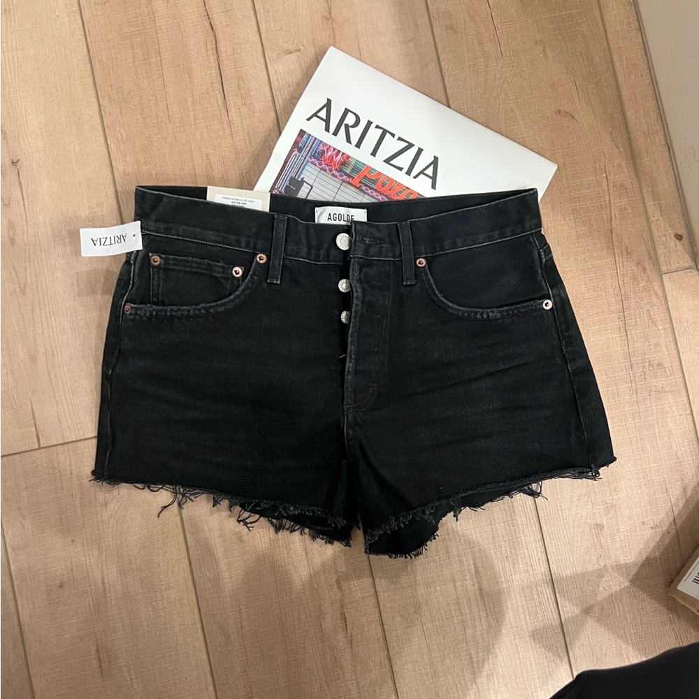 Agolde Dark Denim Jean Shorts